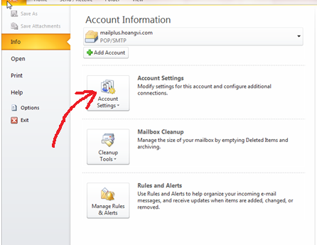 Cài đặt Outlook 2010 Cài đặt Outlook 2010